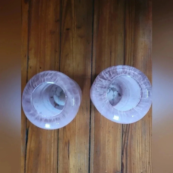 Beautiful Vintage pastel lavender bubble art glass vase!Unmarked! Price is for 1 - Picture 9 of 9